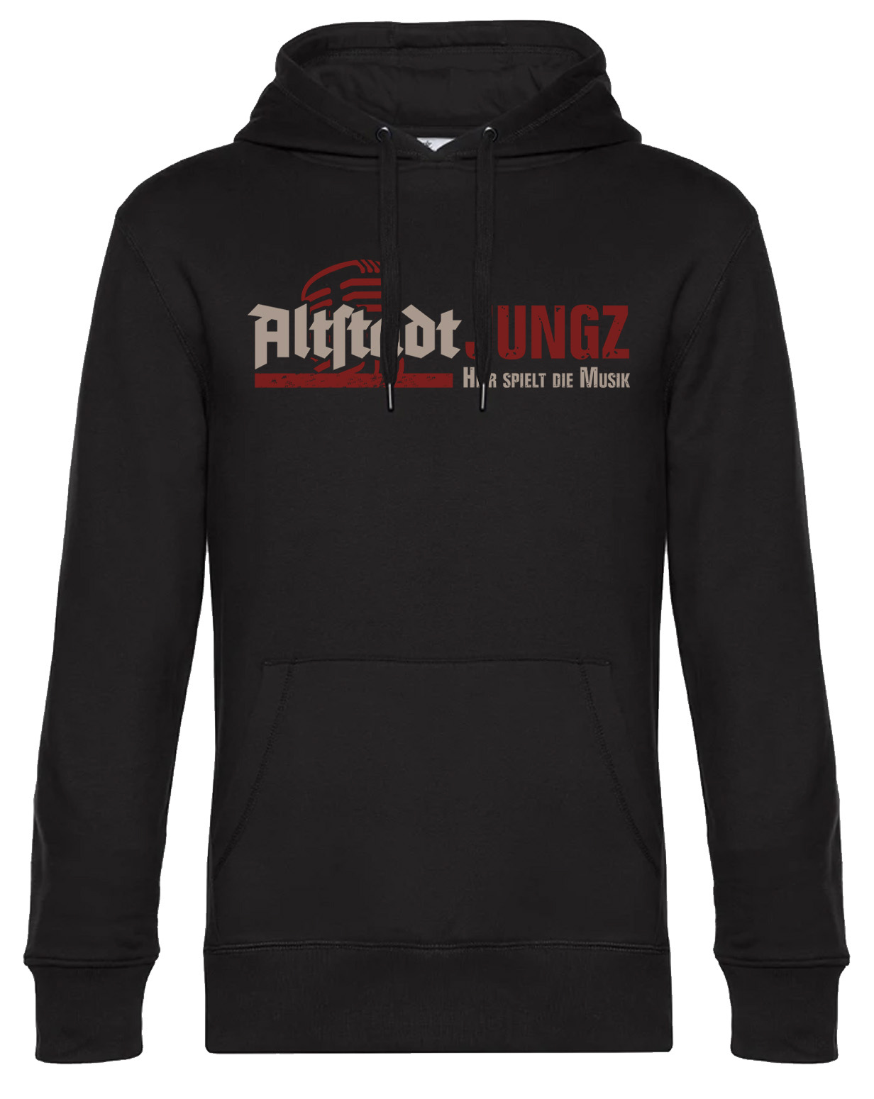 Kapuzensweatshirt- Altstadtjungz-Hier spielt die Musik