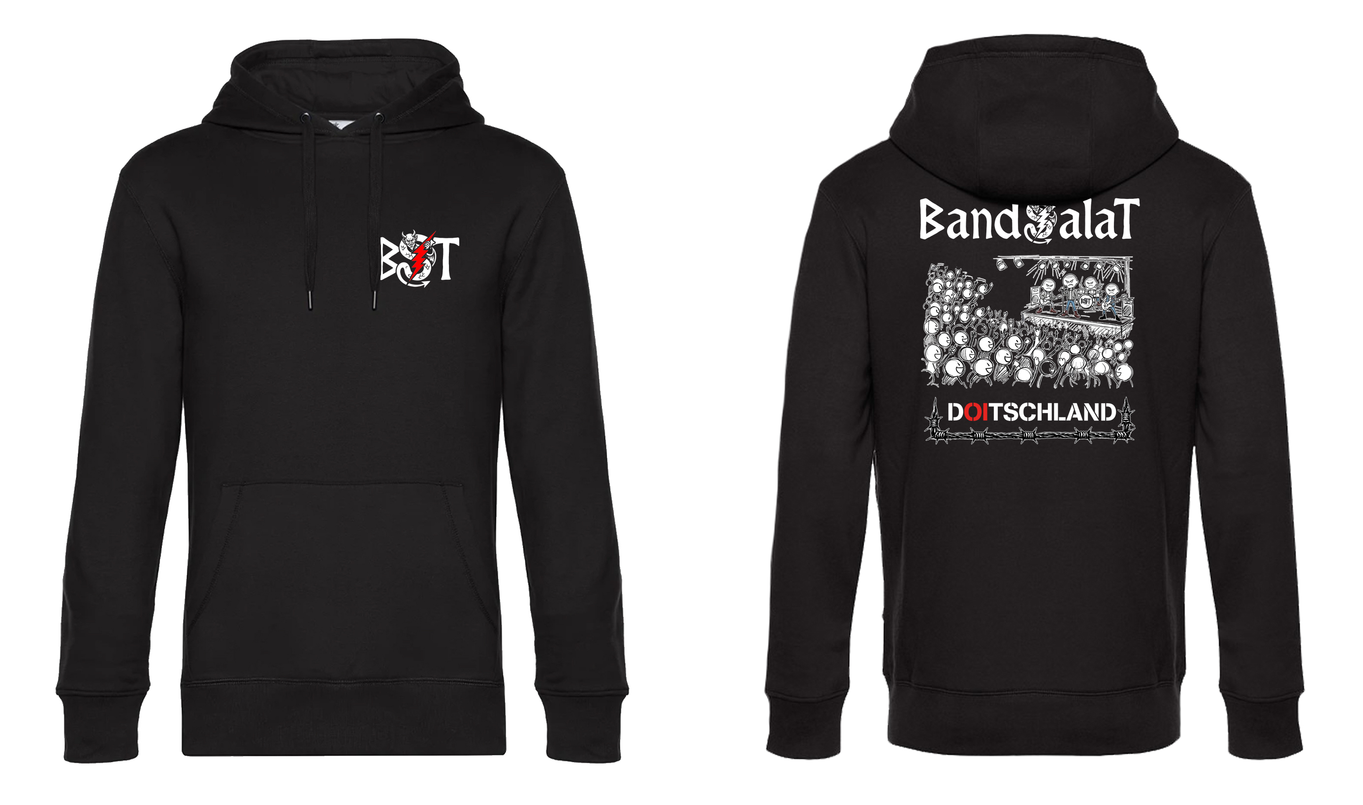 Kapuzensweatshirt- Bandsalat - Doitschland