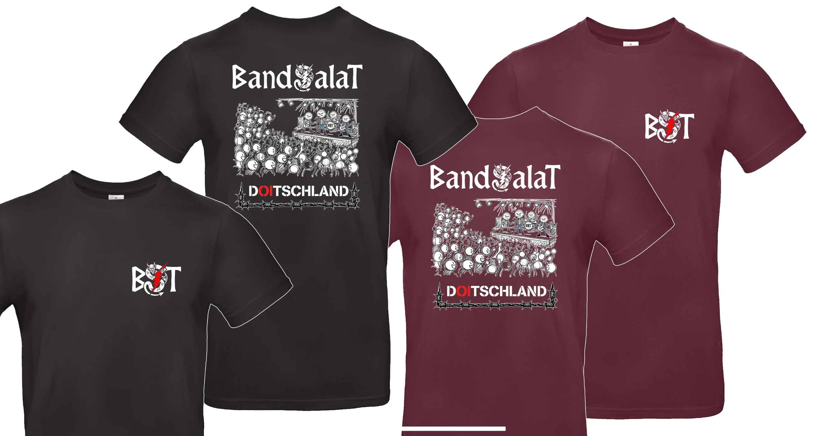 T-Shirt- Bandsalat - Doitschland