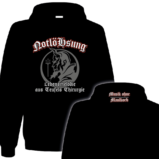 Kapuzensweatshirt- NotlöHsung - Aus Teufels Chirurgie Kapuzensweatshirt- NotlöHsung - Aus Teufels Chirurgie