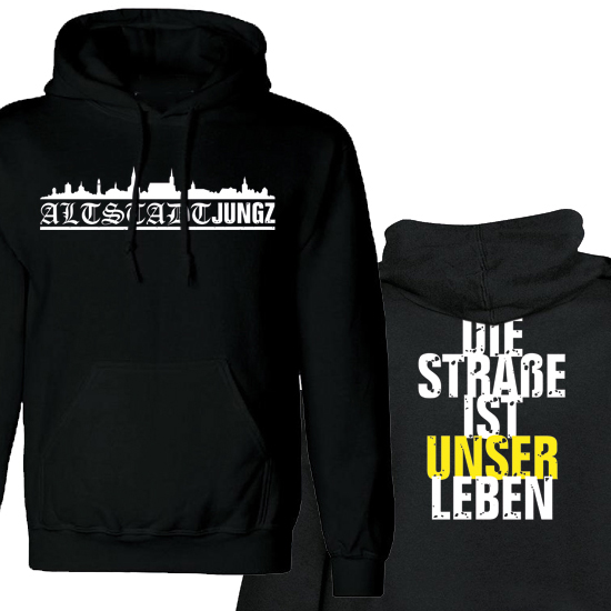 Kapuzensweatshirt- Altstadtjungz-Die Straße Kapuzensweatshirt- Altstadtjungz-Die Straße